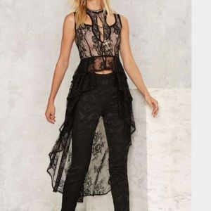 Nasty gal collection maxi lace top